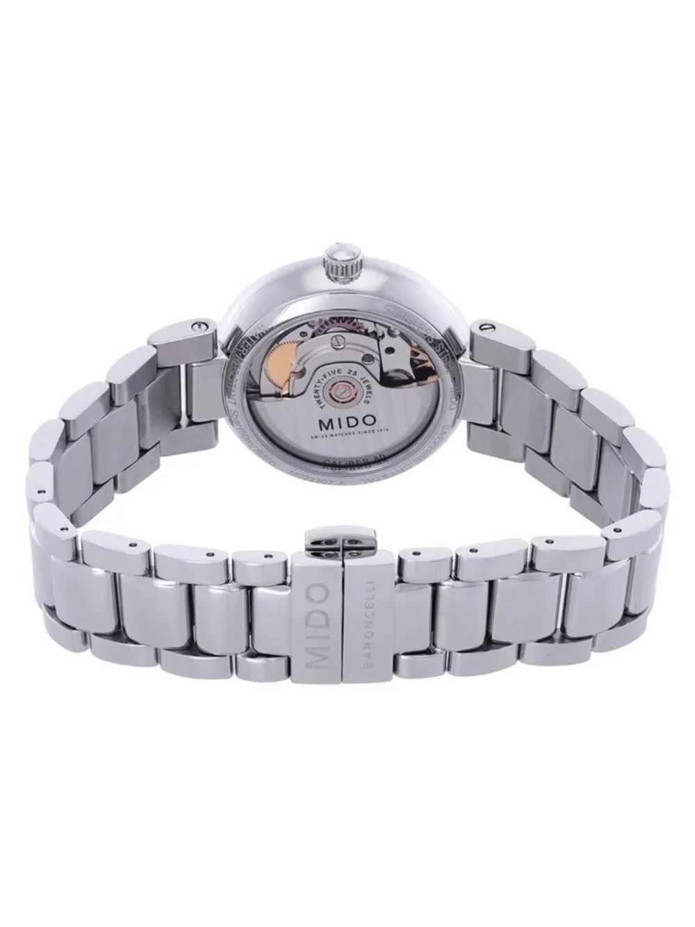 NWT Mido Baroncelli Automatic Mother of Pearl Dial Ladies Watch